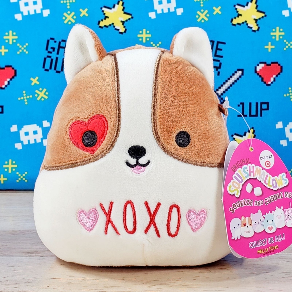 Squishmallow Reginald the Corgi Dog 5" UltraSoft Valentine's Day Plush Toy NWT